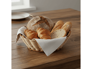 Panera Rattan Redonda 18x6.5Cm C/Bordes Sunnex     