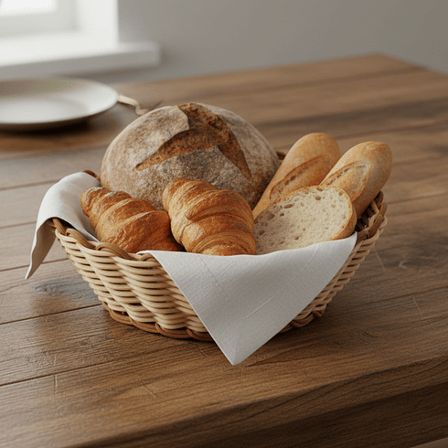 Panera Rattan Redonda 18x6.5Cm C/Bordes Sunnex      2