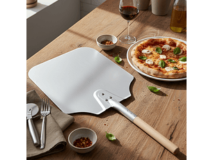 Paleta Pizza 35X40Cm Mango Corto Dechef