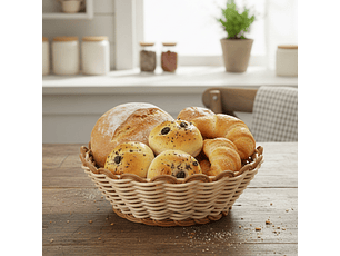 Panera Rattan Redonda 20X6.5Cm Con BordesSunnex              