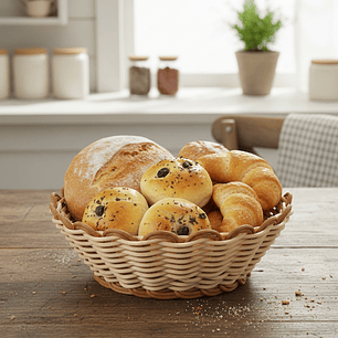 Panera Rattan Redonda 20X6.5Cm Con BordesSunnex              