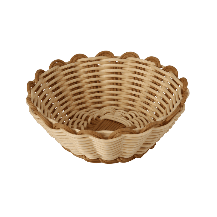 Panera Rattan Redonda 20X6.5Cm Con BordesSunnex               1