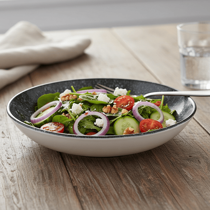 Bonna Cosmos Negro Plato Hondo 25 Cm 2