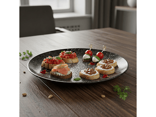 Bonna Cosmos Negro Plato 21Cm