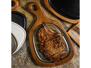 Bonna Piuma Tabla Madera Con plato Gloire