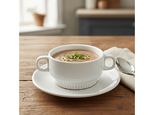 Stratus Stone Line Taza Consome C/Platillo (6 Pcs)