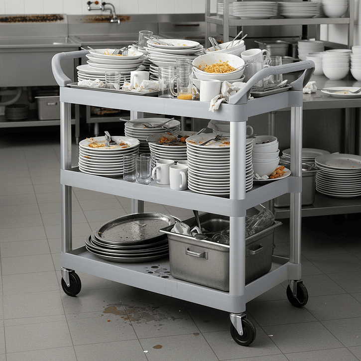 Carro Para Servir Gris 106x48x100 Cm Sunnex           2