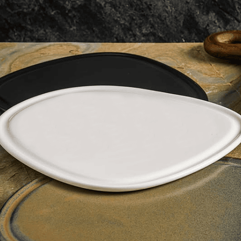 Bonna Piuma Blanco Plato 24x20 cm  2