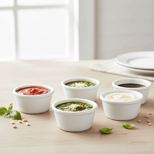 Pocillo Ramekin Blanco 44Ml (12 Pcs) Dechef