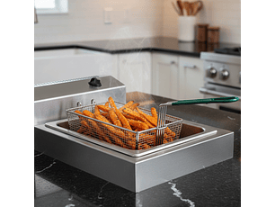 Canasto Freidor Mango Verde Dechef