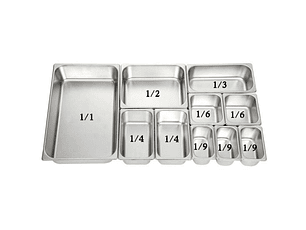 Recipiente GN Acero 1/2 6,5 Cm