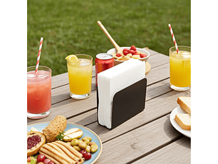 Servilletero Cuadrado Negro