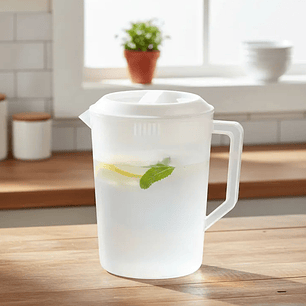 Jarro 4 Lt Con Tapa Blanca Dechef