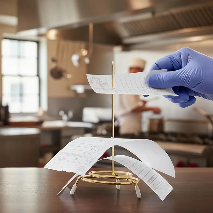 Pincho Para Ordenes Dorado Dechef  2