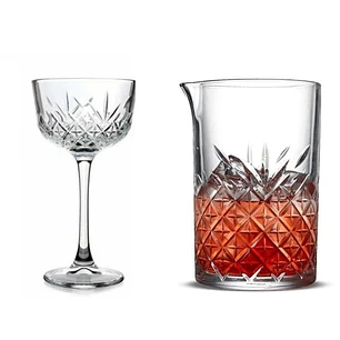 Pasabahce Copa Timeless Nude Licor 160Ml (4 Pcs) + Jarro mezclador