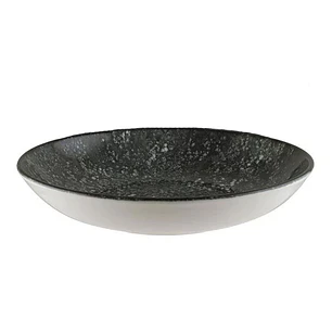 Bonna Cosmos Negro Plato Hondo 25 Cm (6 Pcs)