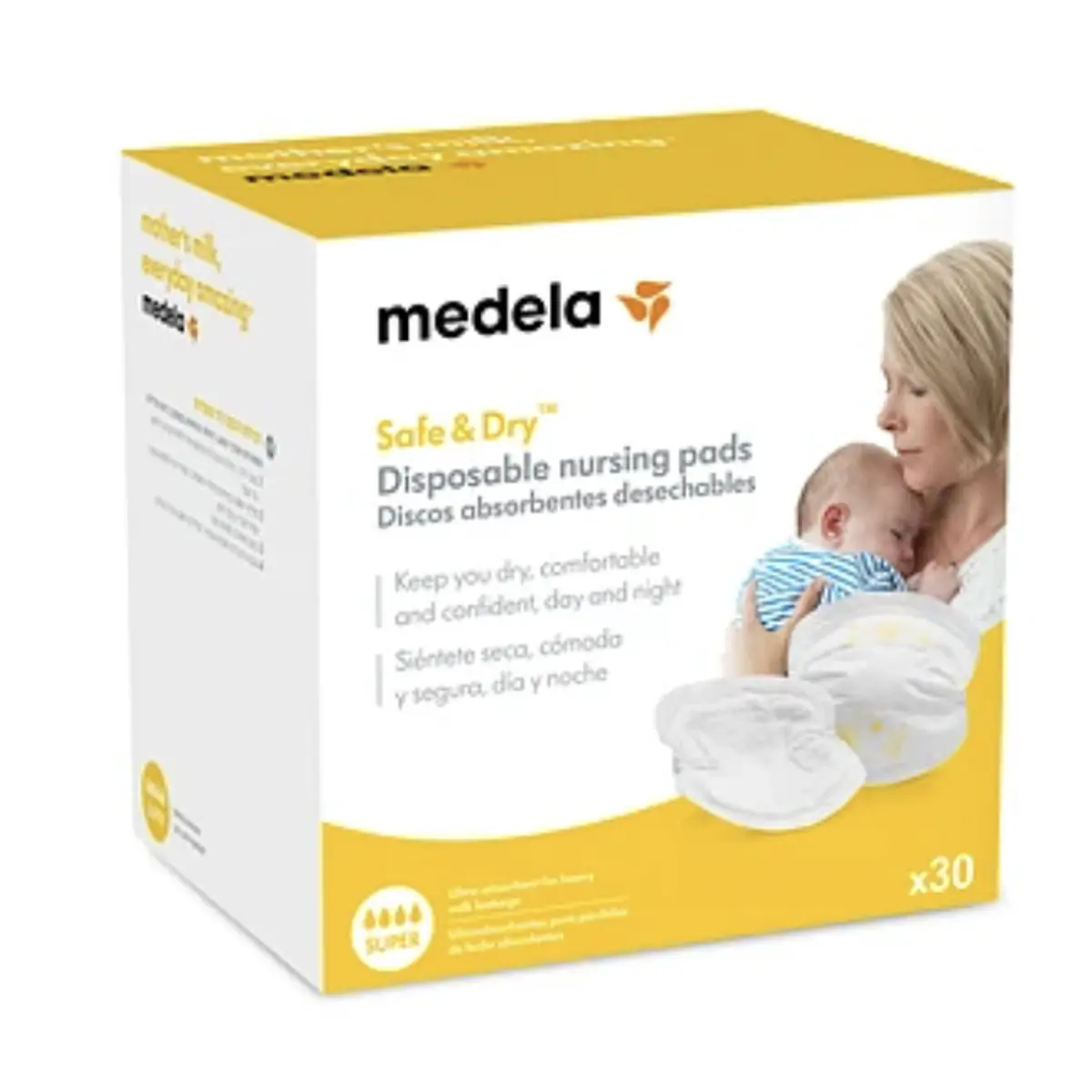 Discos De Lactancia Reutilizables SGERUFZ - Pack 6 Unidades, Orgánicos, Ultrasuaves Y Lavables, Con Bolsa Incluida