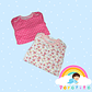 Set 2 bodies Niña  100 %  Flores algodón Talla 24-36 meses - Miniatura 2