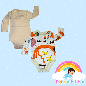 Set 2 bodies Niño 100 % Babyfirst algodón Talla 18-24 meses