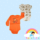 Set 2 bodies Niño 100 % algodón Halloween- Dinosaurios Talla 3-6 meses - Miniatura 1