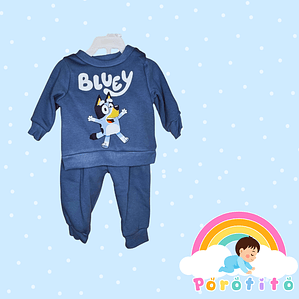 Buzo Niño Algodón Afranaledo BLuey talla 3-6 meses