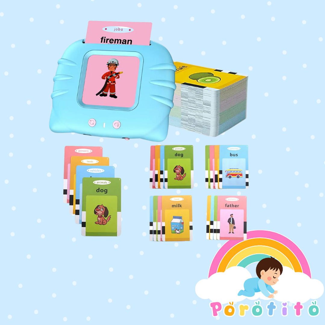 Maquina aprendizaje con tarjeta de vocabulario español y inglés 1