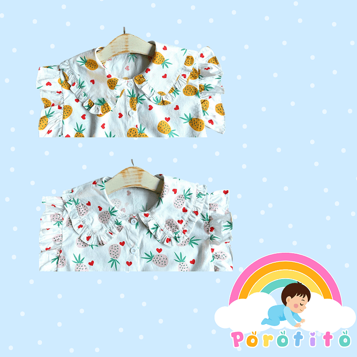 Conjunto camisa con piñas y falda tutu 2