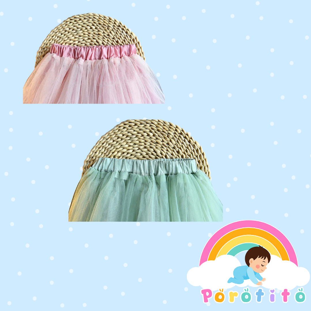 Conjunto camisa con piñas y falda tutu 3