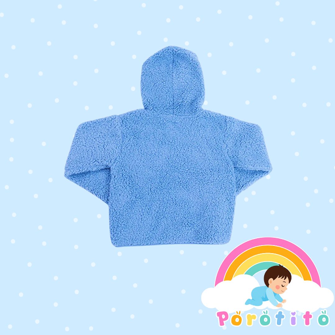 Polerón Corderito Unisex Kids  Celeste 2