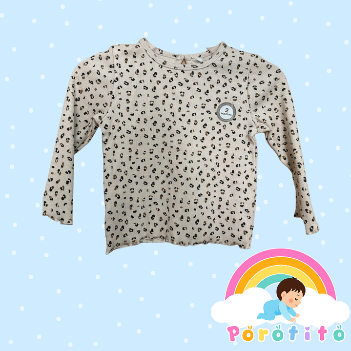 Bipack polera beige 100% algodón 3