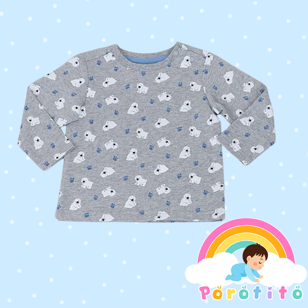 Bipack Poleras Osito 100% algodón 2