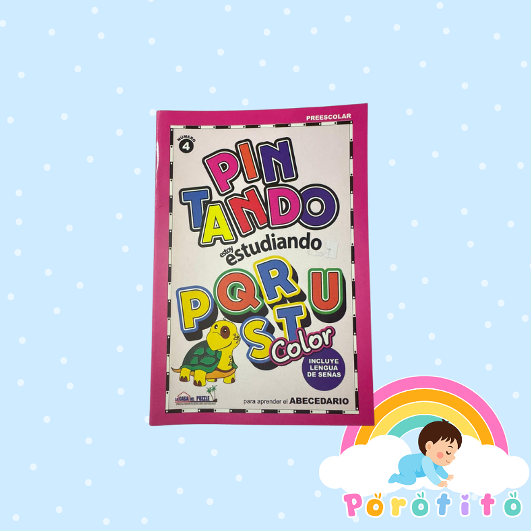 Set 3 libros - Pintando estoy estudiando con el abecedario 2