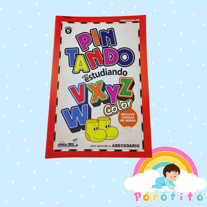 Set 3 libros - Pintando estoy estudiando con el abecedario 3
