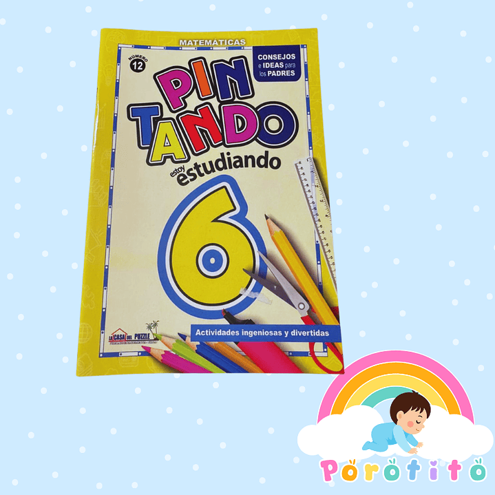 Set  5 libros -Pintando estoy estudiando con los números 5