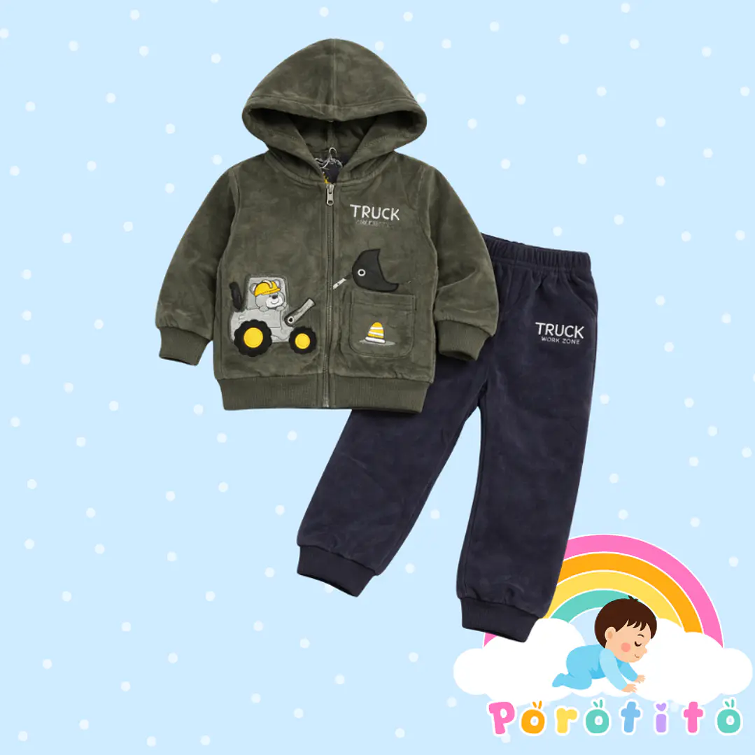 Conjunto Buzo Osito constructor  4