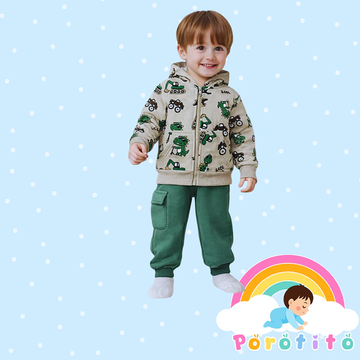 Conjunto Buzo Dinosaurio Constructor 1