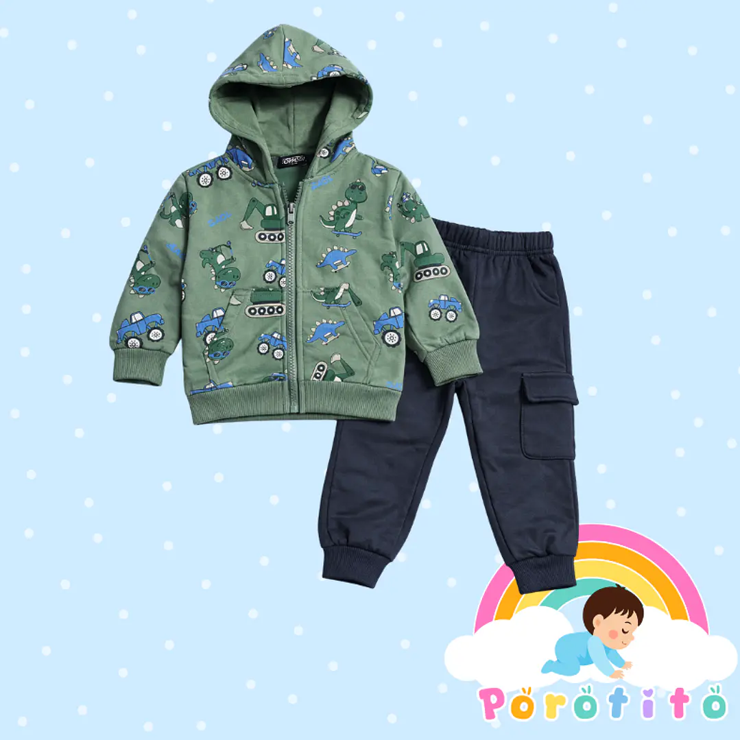 Conjunto Buzo Dinosaurio Constructor 2