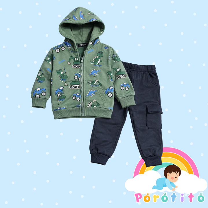 Conjunto Buzo Dinosaurio Constructor 2