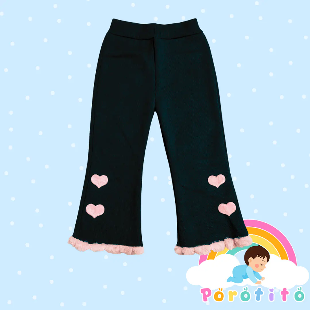 Pantalones Flare Corazones  2