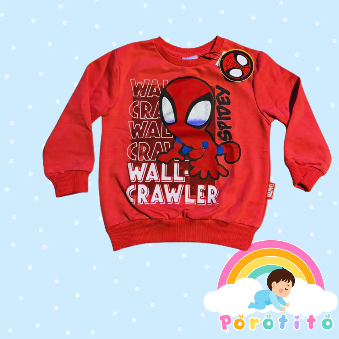 Polerón Spiderman Original Talla 3 1