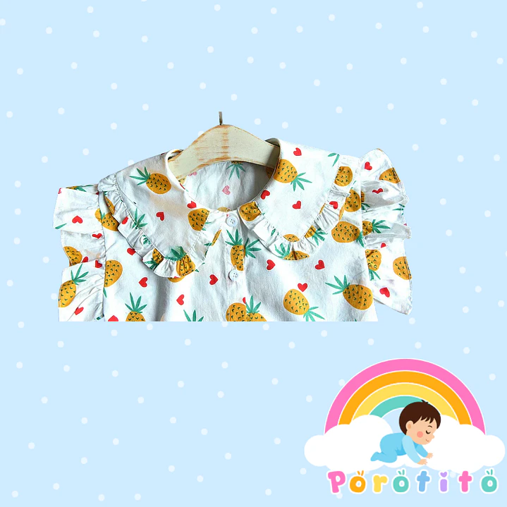 Conjunto camisa con piñas y falda tutu 5