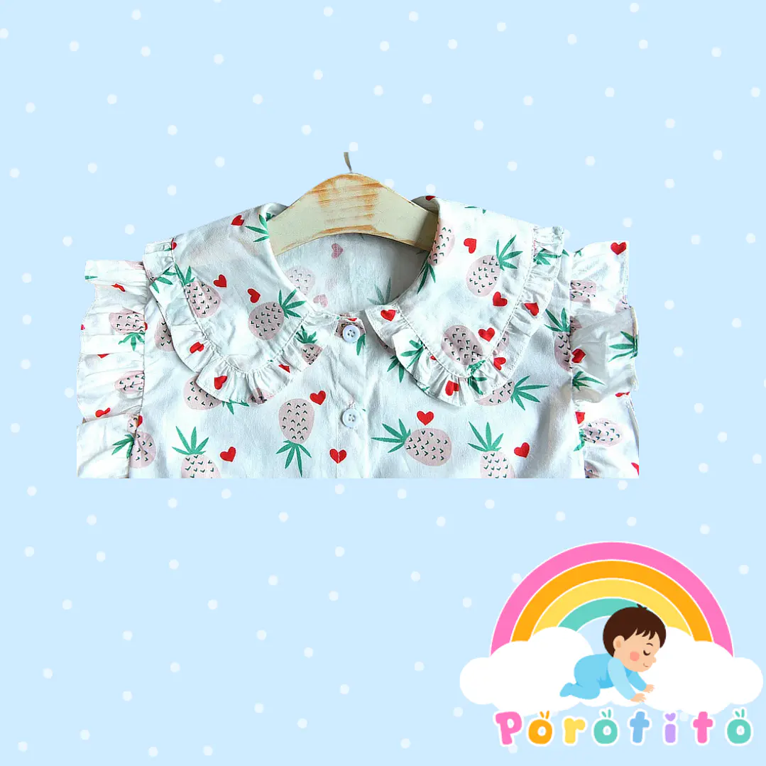 Conjunto camisa con piñas y falda tutu 6