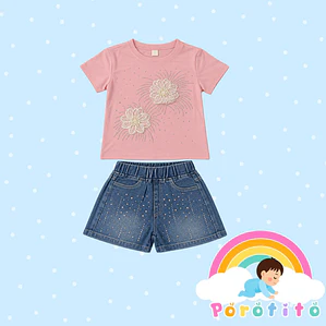 Conjunto pantalón corto y polera 