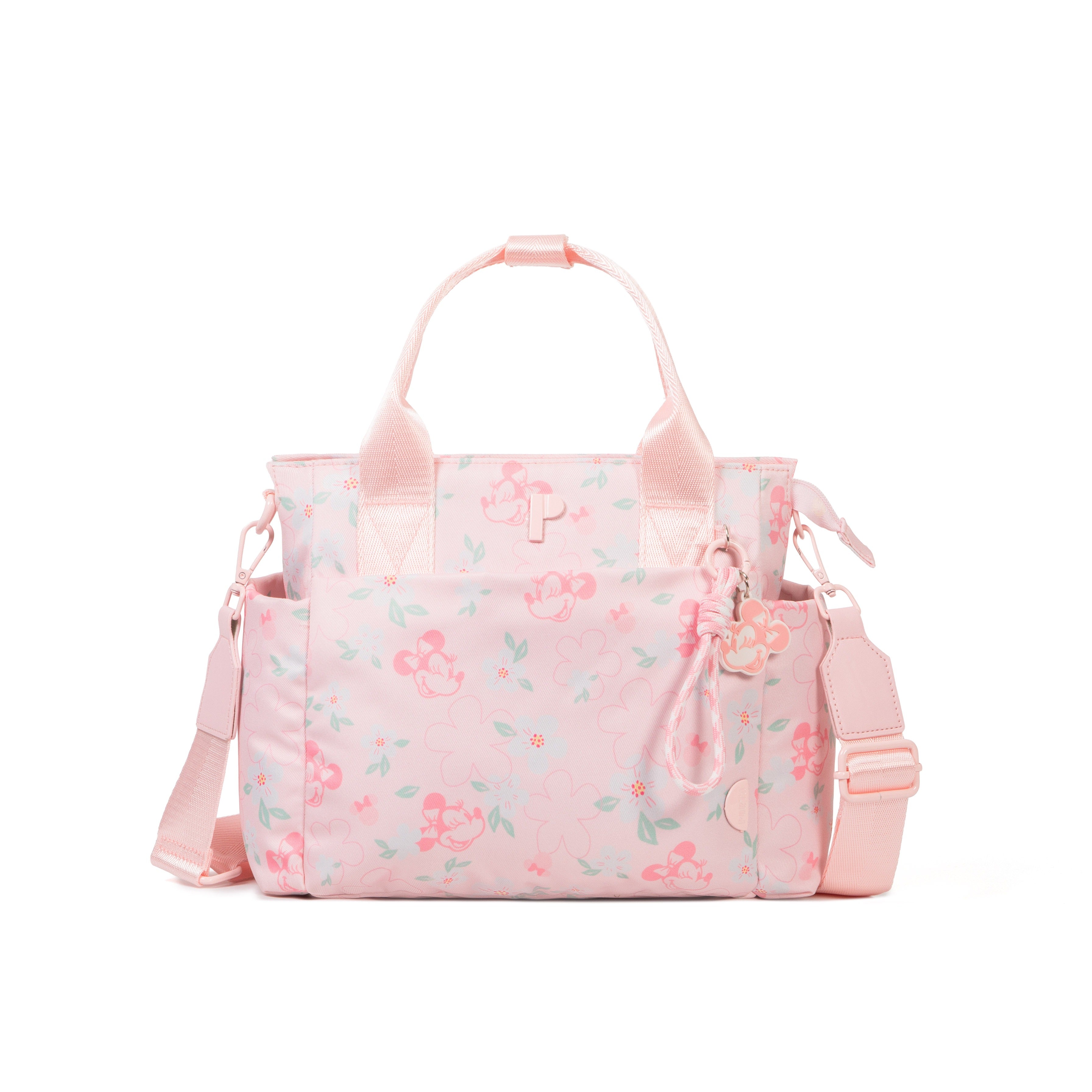 BOLSO GRANDE KEYLA MINNIE PINK FLOWERS 1