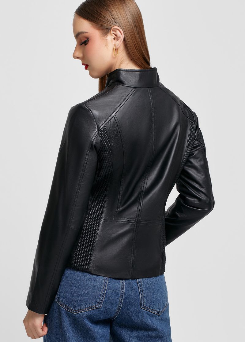 CASACA DE CUERO CON DIFERENTES TEXTURAS Craft 3