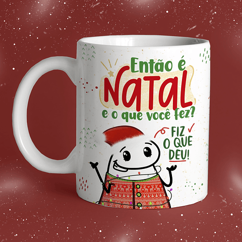 Kit Digital Artes Para Caneca Flork Meme Natal - PNG