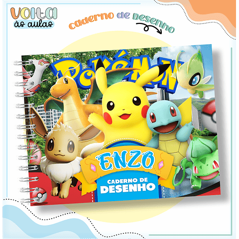 Arquivo Digital Volta as Aulas Pokemon #01 - PNG e PDF