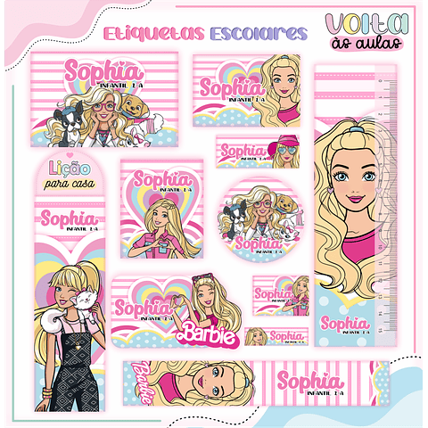 Arquivo Digital Volta as Aulas Barbie #01 - PNG e PDF