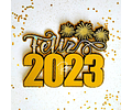 Combo Arquivos de Corte Topos de Bolo Ano Novo 2023 #01 - DXF e SVG