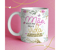 Artes para Caneca Floral Alfabeto Dia das Mães - JPG  